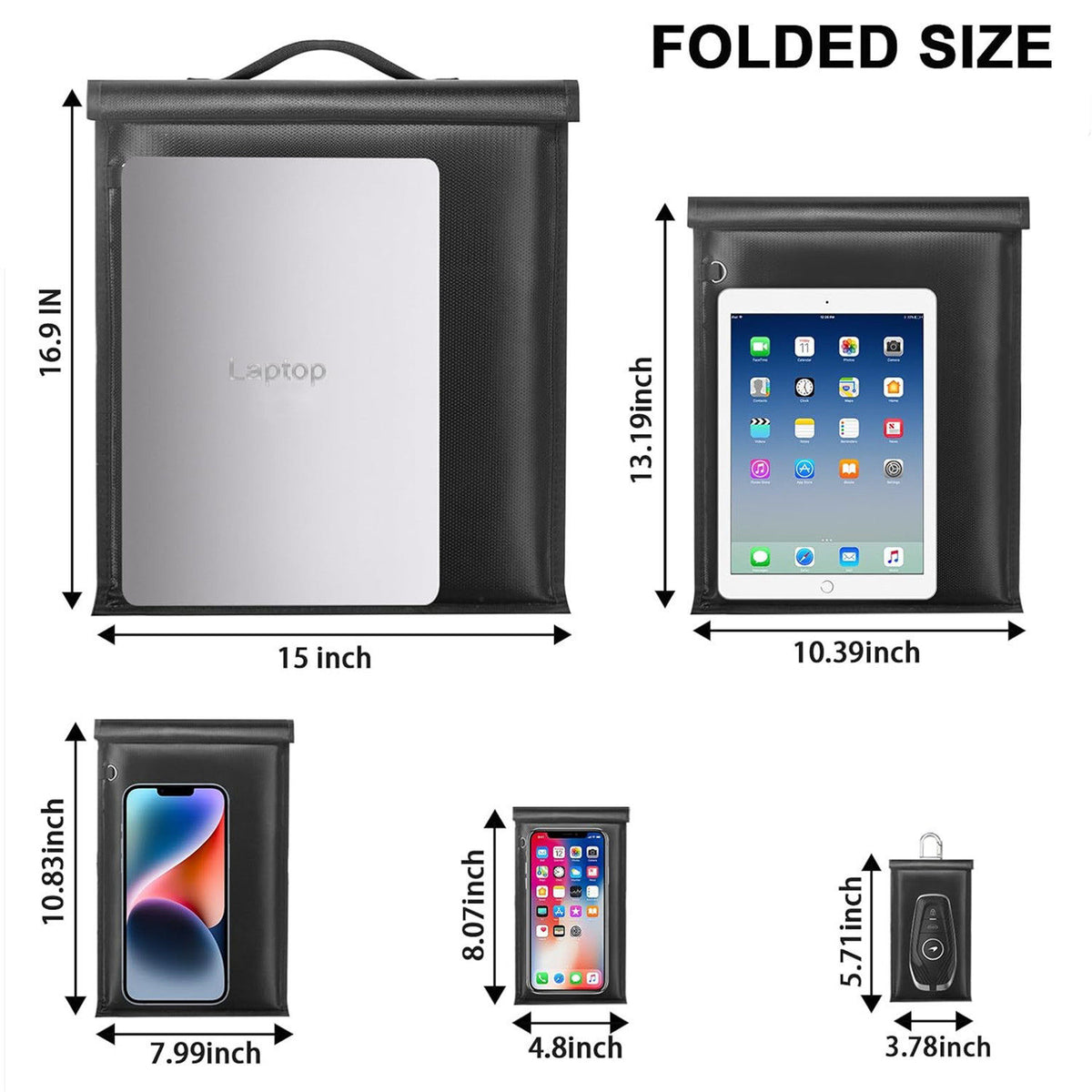 Faraday Bag - Signal Blocking Pouch for Phones & Car Key Fobs